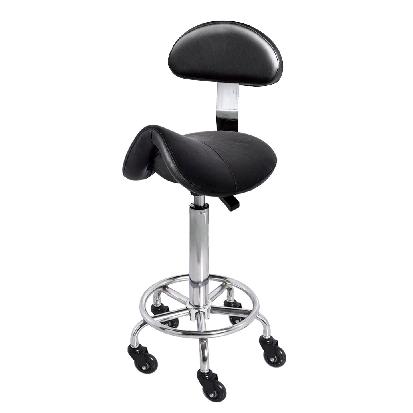 InFashion PRO Saddle Stool with Backrest - Circle Base