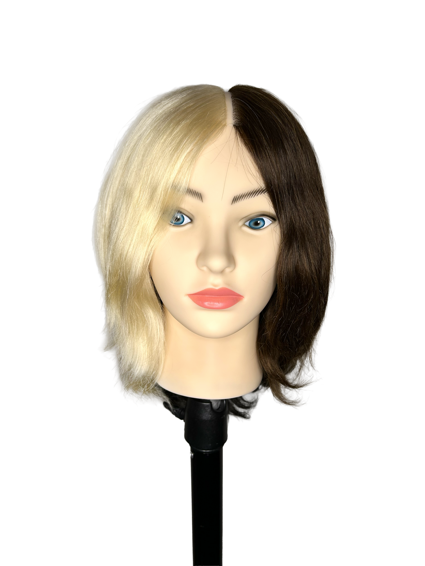 InFashion PRO Ms Evelyn Professional Training Mannequin Head 12'' 4 COLORS 100% Human Hair 135g